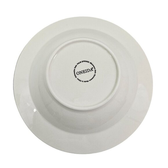 Oneida Palm Springs Palm Tree Rimmed 9” Stoneware Soup Salad Bowls – Set of 2 - Picture 13 of 16